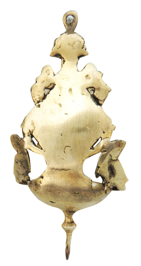 Brass Wall Decor Parrot Oil Lamp Deepak 0.4kg